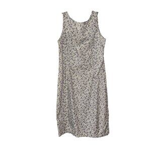 Esprit De Corp Womens Floral Sleeveless Cotton Dress Size 7/8 White & Purple